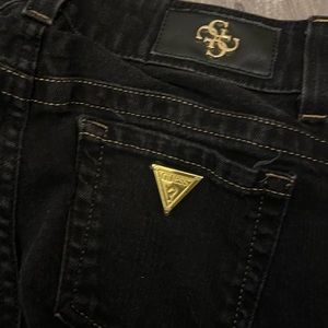 Black Guess Premium Crop Jeans